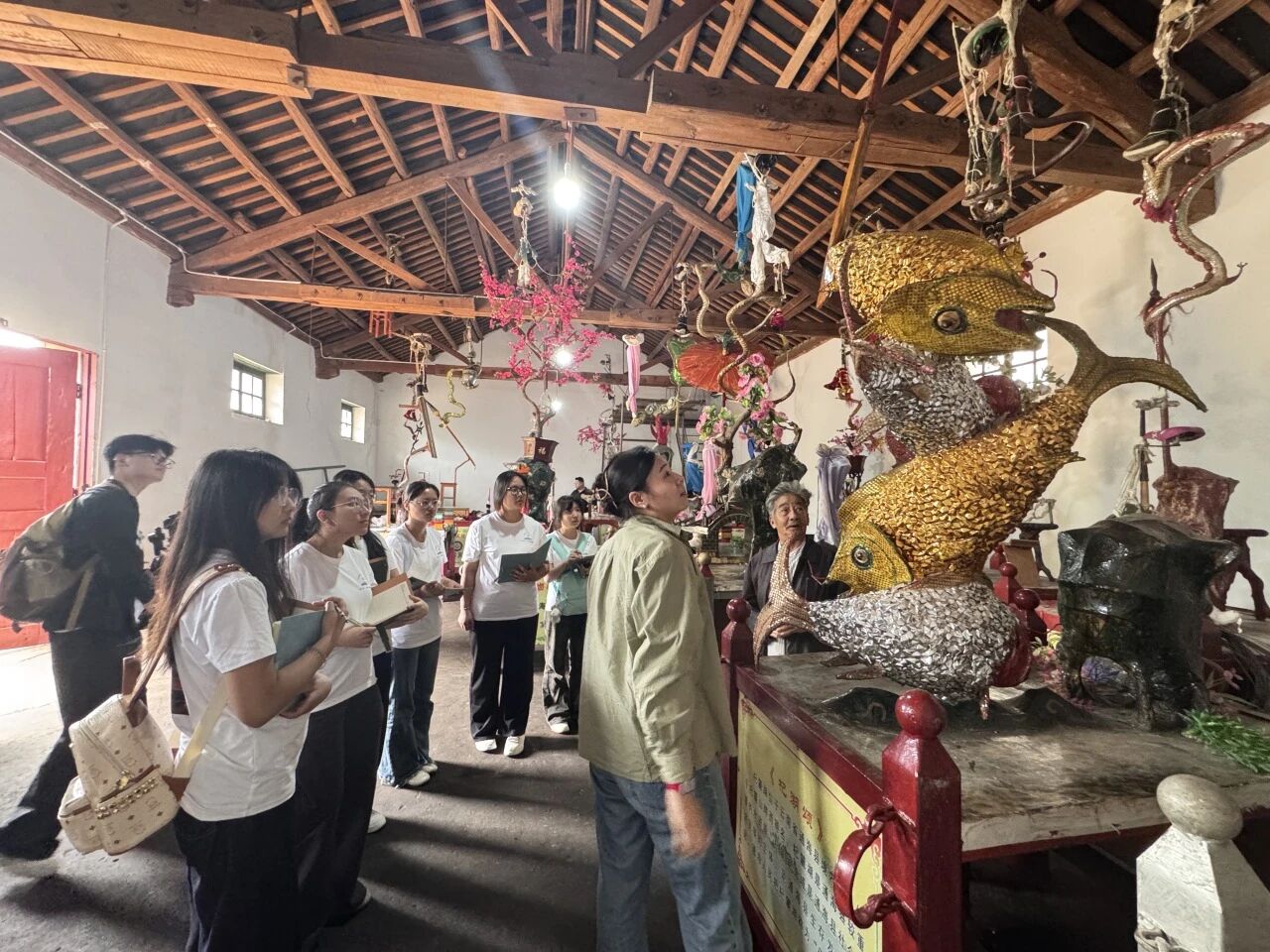 暑期社会实践 | 青春力量助力非遗传承 走乡村促振兴实践队探访通海高台 第 4 张